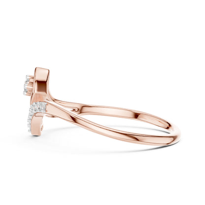 14K Yellow Gold Round Lab-Grown Diamond Ring for Women | Office Wear | Pure Carat