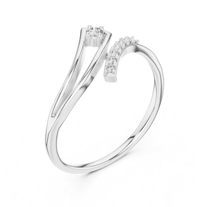 14K Yellow Gold Round Lab-Grown Diamond Ring for Women | Office Wear | Pure Carat