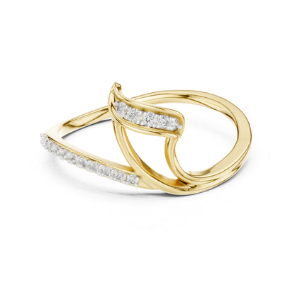 18K Rose Gold Round Lab-Grown Diamond Ring for Women | Everyday Wear | Pure Carat