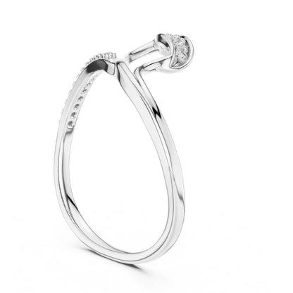 18K Rose Gold Round Lab-Grown Diamond Ring for Women | Everyday Wear | Pure Carat