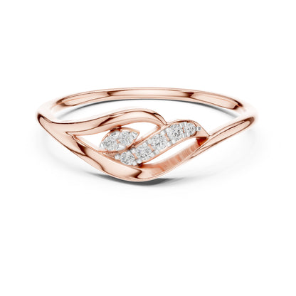 14K White Gold Round Lab-Grown Diamond Drop Ring for Women | Anniversary Gift | Pure Carat