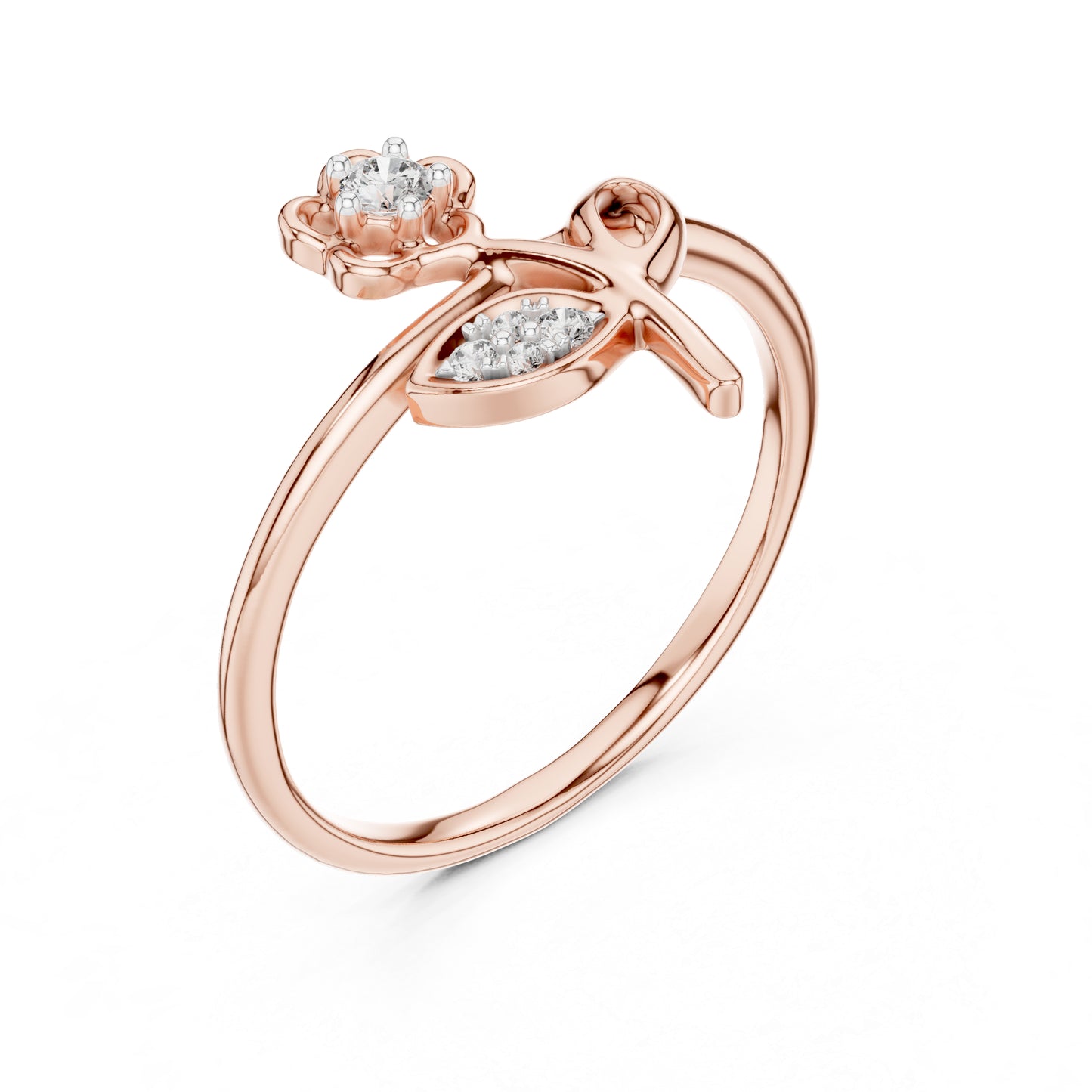 18K Yellow Gold Round Lab-Grown Diamond Ring for Women | Party Wear | Pure Carat