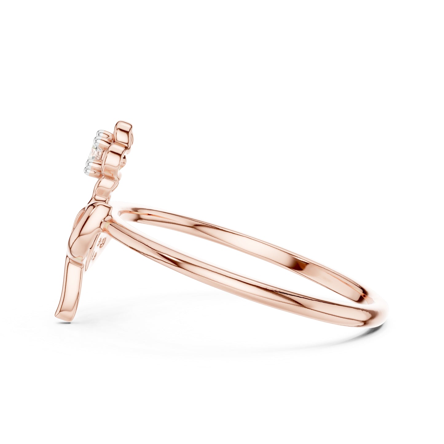 18K Yellow Gold Round Lab-Grown Diamond Ring for Women | Party Wear | Pure Carat