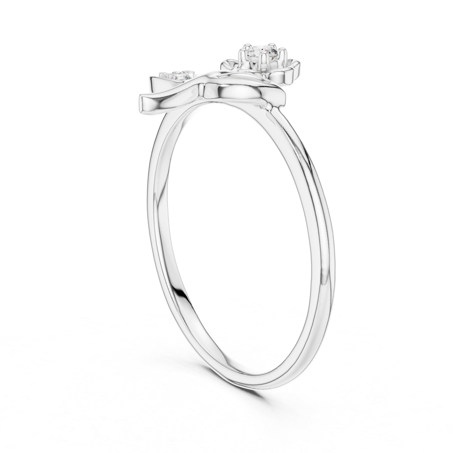 18K Yellow Gold Round Lab-Grown Diamond Ring for Women | Party Wear | Pure Carat