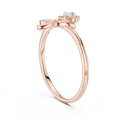 18K Yellow Gold Round Lab-Grown Diamond Ring for Women | Party Wear | Pure Carat