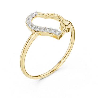 14K Yellow Gold Round Lab-Grown Diamond Engagement Ring for Women | Pure Carat