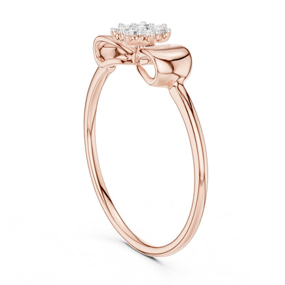 18K Yellow Gold Round Lab-Grown Diamond Ring for Women | Office Wear | Pure Carat