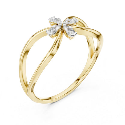 14K Rose Gold Round Lab-Grown Diamond Ring for Women | Everyday Wear | Pure Carat