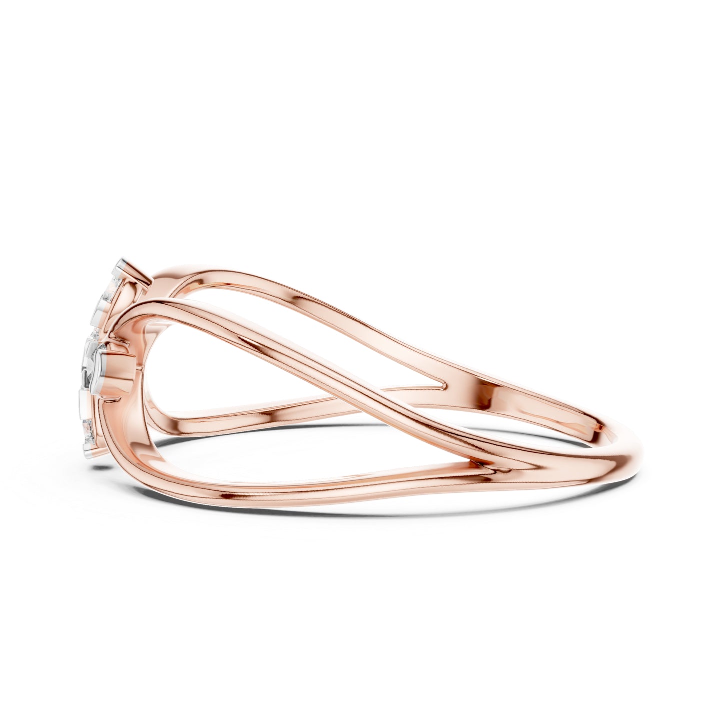 14K Rose Gold Round Lab-Grown Diamond Ring for Women | Everyday Wear | Pure Carat