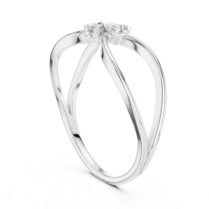 14K Rose Gold Round Lab-Grown Diamond Ring for Women | Everyday Wear | Pure Carat