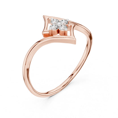 14K Yellow Gold Round Lab-Grown Diamond Ring for Women | Bridal Wear | Pure Carat