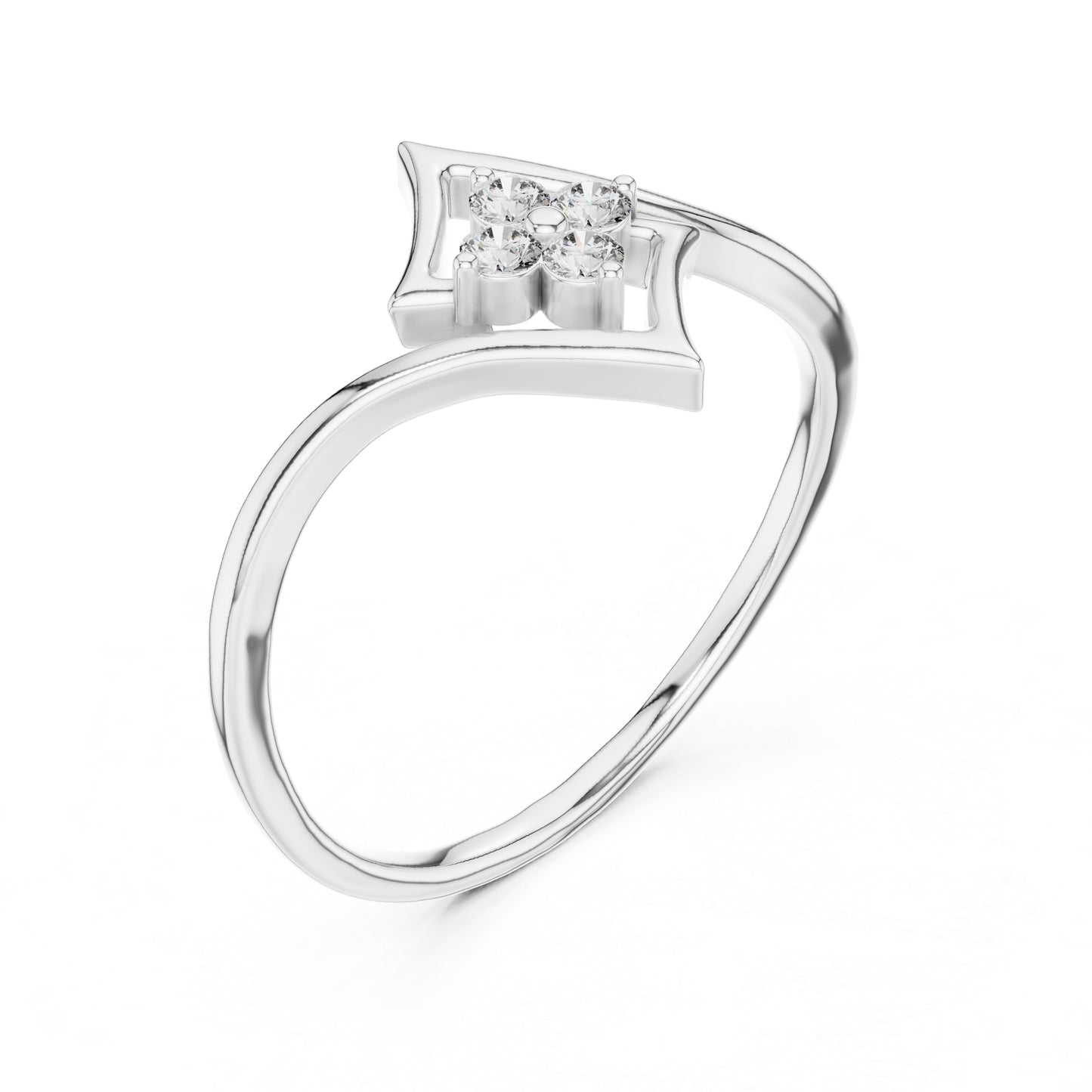 14K Yellow Gold Round Lab-Grown Diamond Ring for Women | Bridal Wear | Pure Carat