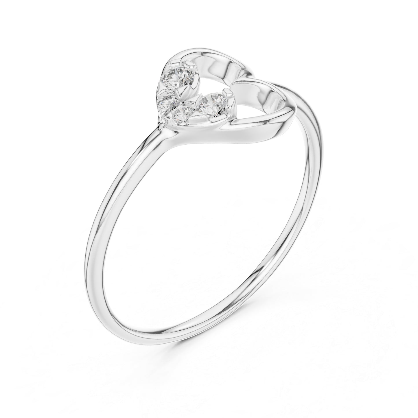 18K Rose Gold Round Lab-Grown Diamond Ring for Women | Party Wear | Pure Carat