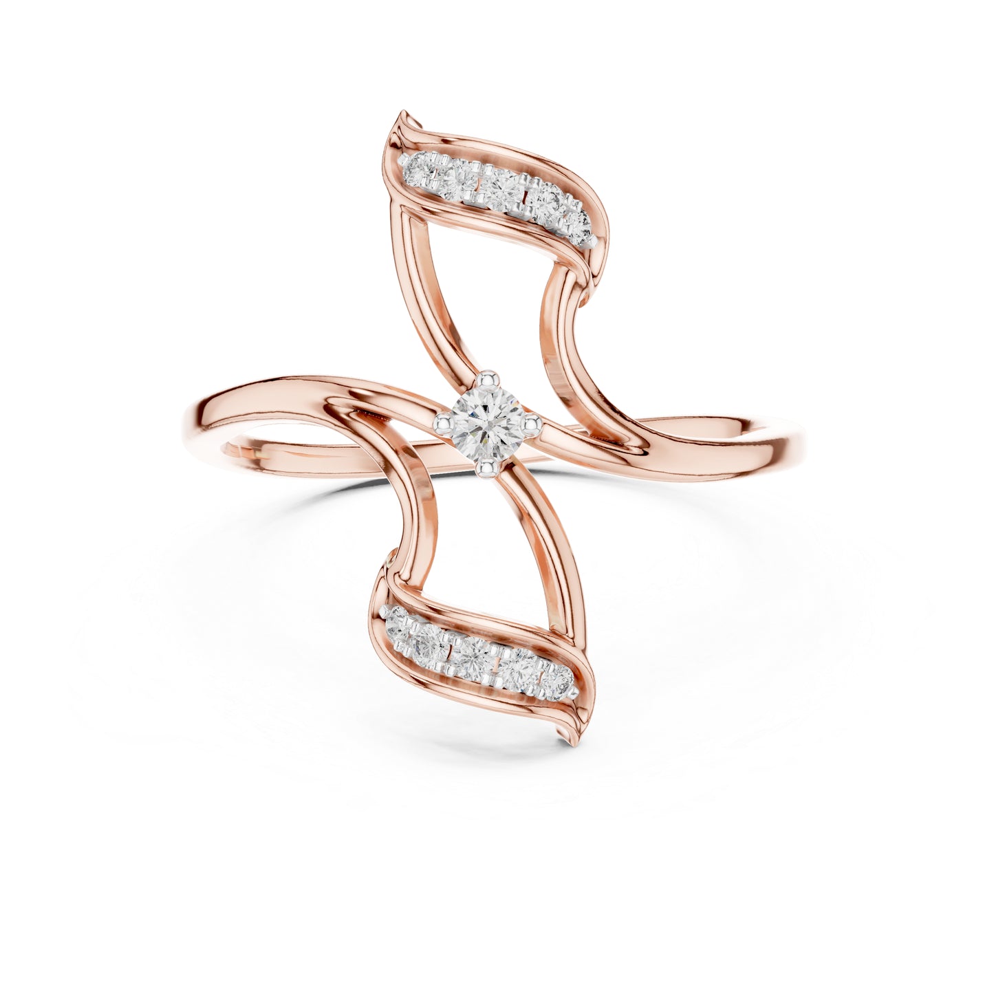 14K White Gold Round Lab-Grown Diamond Ring for Women | Engagement Wear | Pure Carat