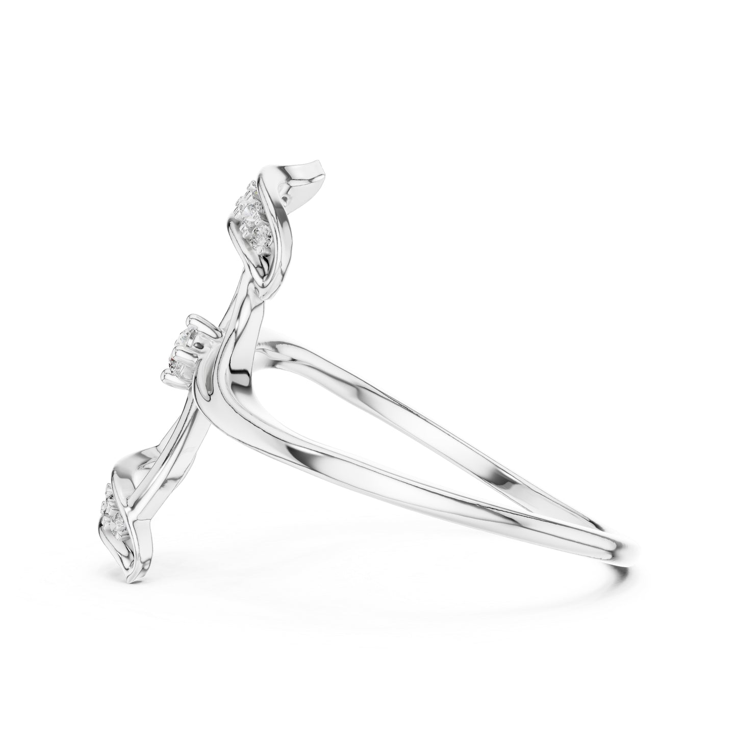 14K White Gold Round Lab-Grown Diamond Ring for Women | Engagement Wear | Pure Carat