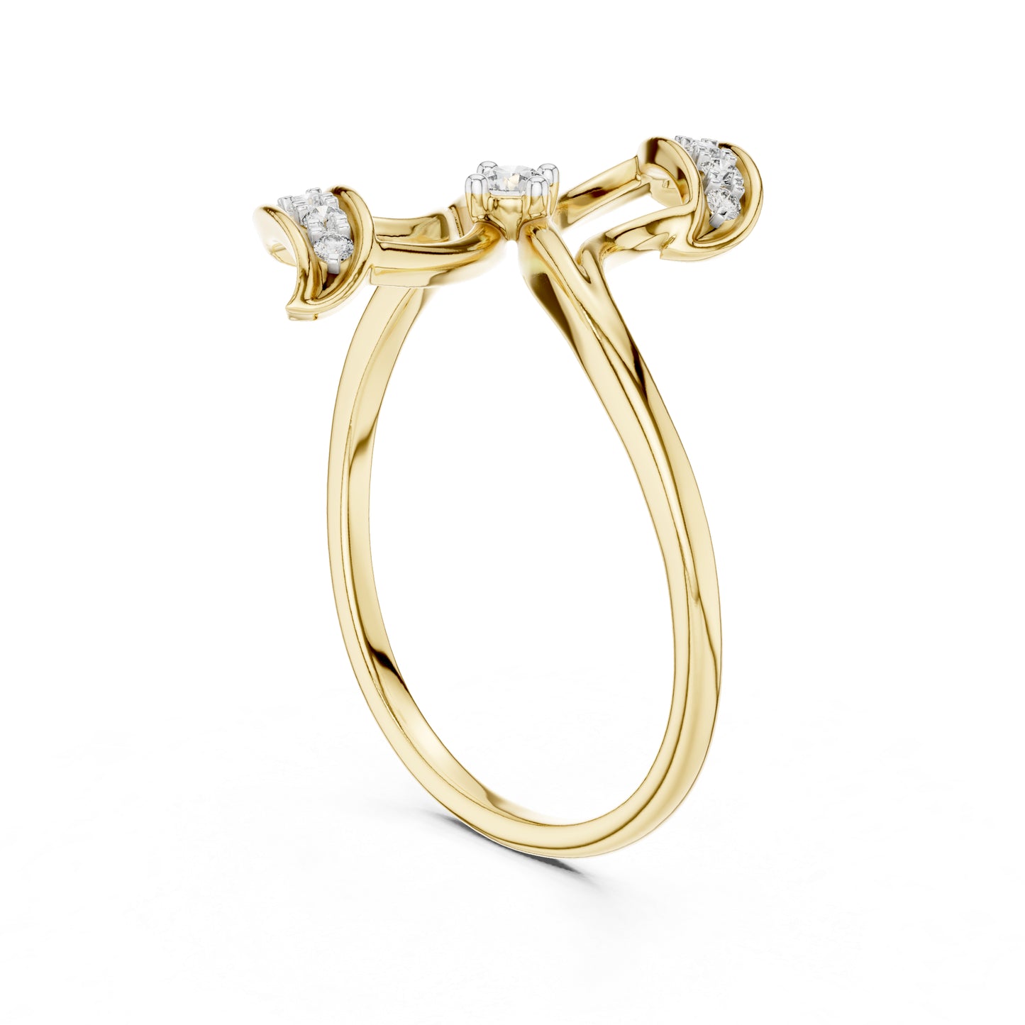 14K White Gold Round Lab-Grown Diamond Ring for Women | Engagement Wear | Pure Carat