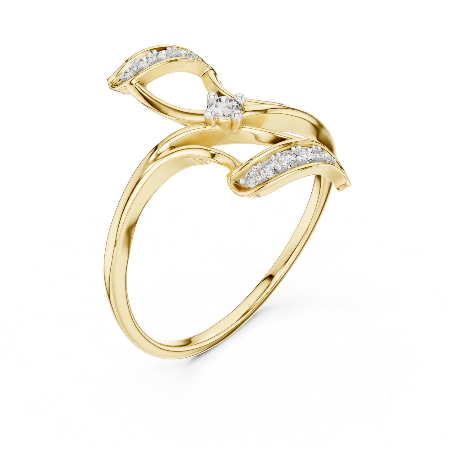 14K White Gold Round Lab-Grown Diamond Ring for Women | Engagement Wear | Pure Carat