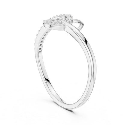 18K Yellow Gold Round Lab-Grown Diamond Drop Ring for Women | Wedding Wear | Pure Carat