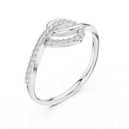 18K Yellow Gold Round Lab-Grown Diamond Drop Ring for Women | Wedding Wear | Pure Carat