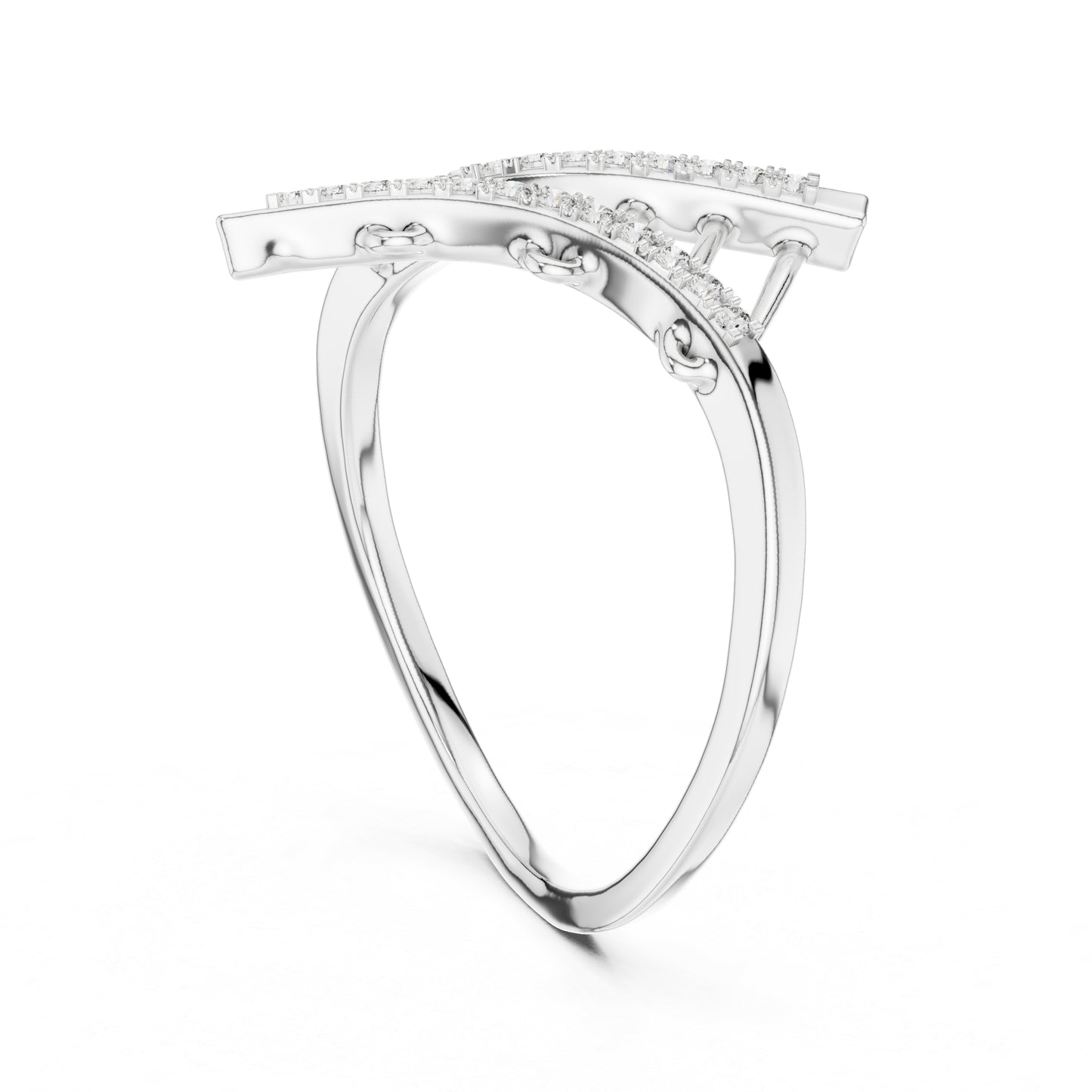 18K Rose Gold Round Lab-Grown Diamond Stud Ring for Women | Office Wear | Pure Carat