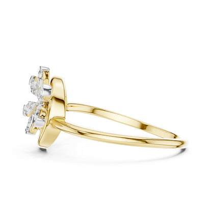 14K Yellow Gold Round Lab-Grown Diamond Engagement Ring for Women | Pure Carat