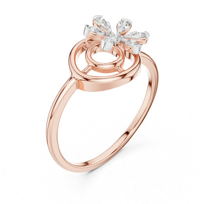 14K Yellow Gold Round Lab-Grown Diamond Engagement Ring for Women | Pure Carat