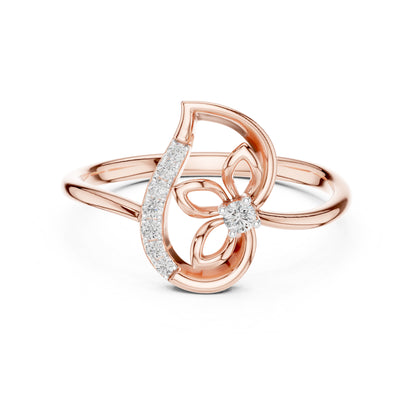 18K Yellow Gold Round Lab-Grown Diamond Ring for Women | Bridal Wear | Pure Carat