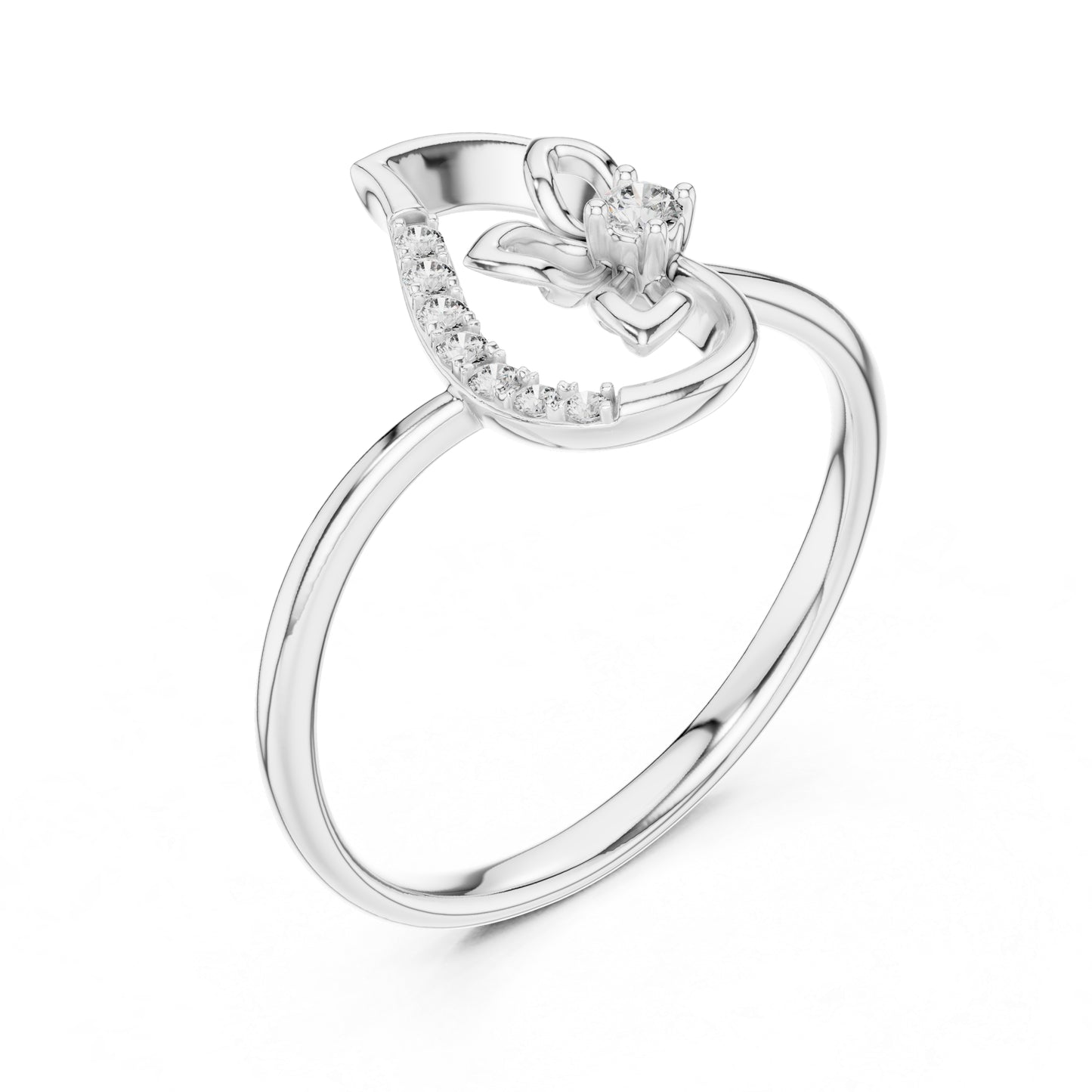 18K Yellow Gold Round Lab-Grown Diamond Ring for Women | Bridal Wear | Pure Carat