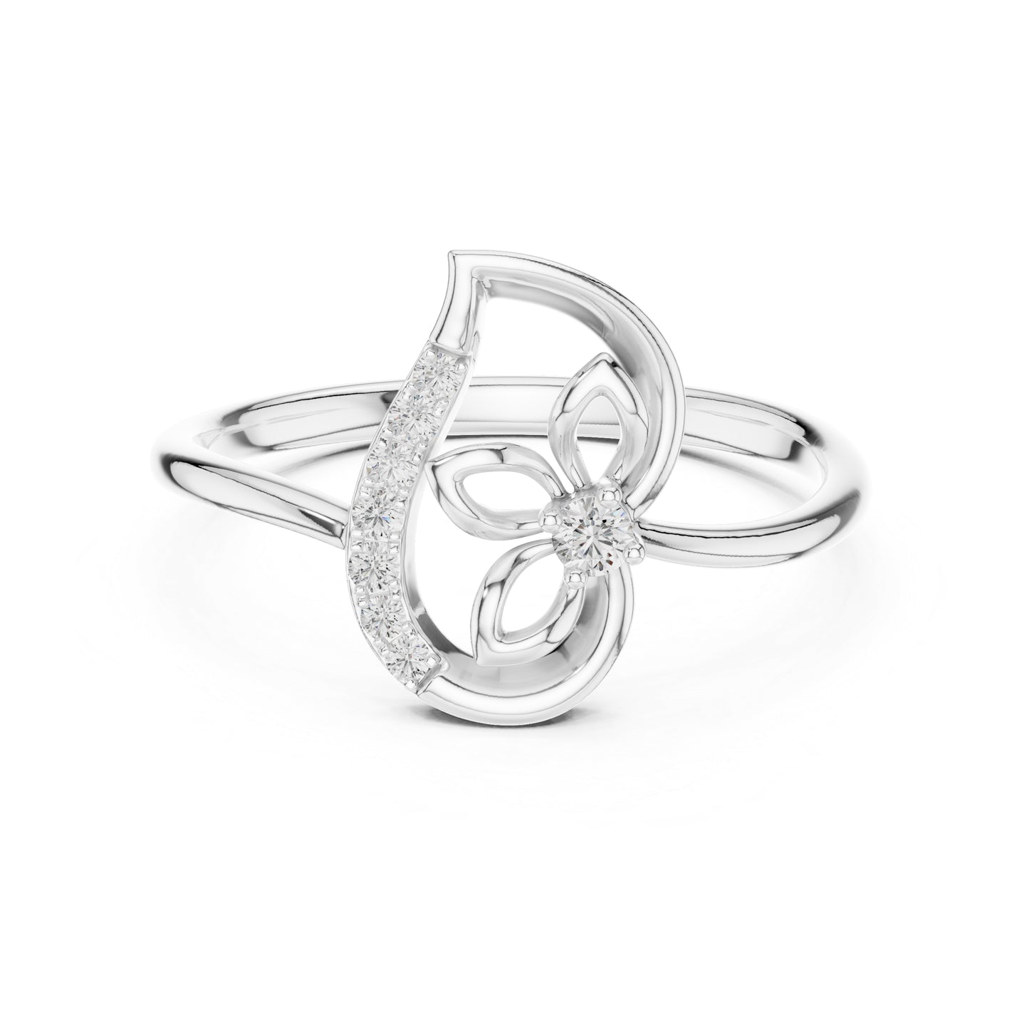 18K Yellow Gold Round Lab-Grown Diamond Ring for Women | Bridal Wear | Pure Carat