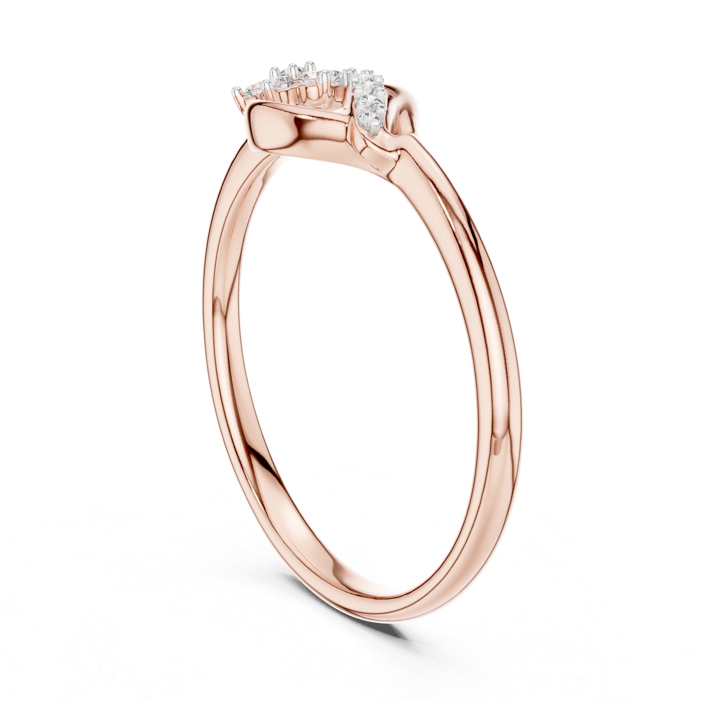 18K Yellow Gold Round Lab-Grown Diamond Stud Ring for Women | Party Wear | Pure Carat