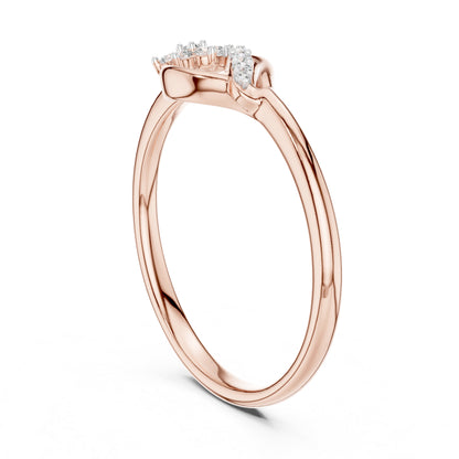 18K Yellow Gold Round Lab-Grown Diamond Stud Ring for Women | Party Wear | Pure Carat