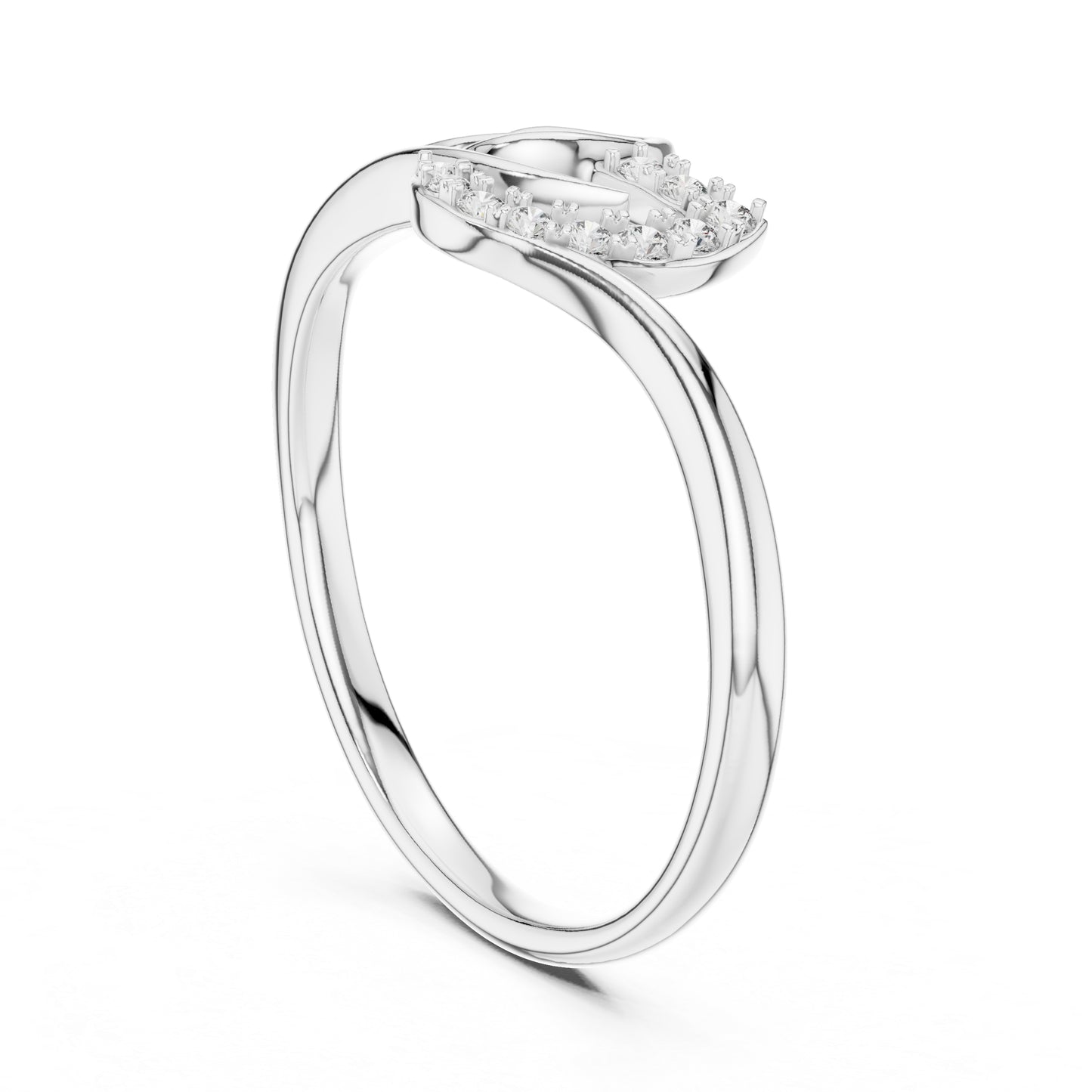 14K Rose Gold Round Lab-Grown Diamond Drop Ring for Women | Wedding Wear | Pure Carat