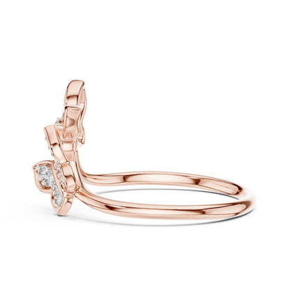 18K White Gold Round Lab-Grown Diamond Ring for Women | Office Wear | Pure Carat