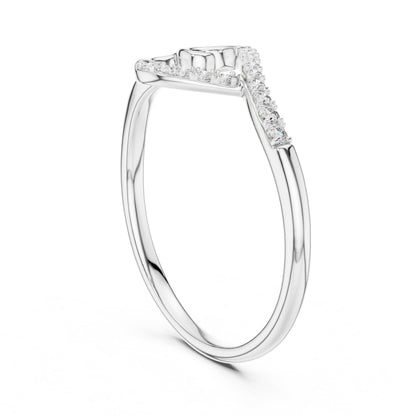 14K White Gold Round Lab-Grown Diamond Ring for Women | Anniversary Gift | Pure Carat
