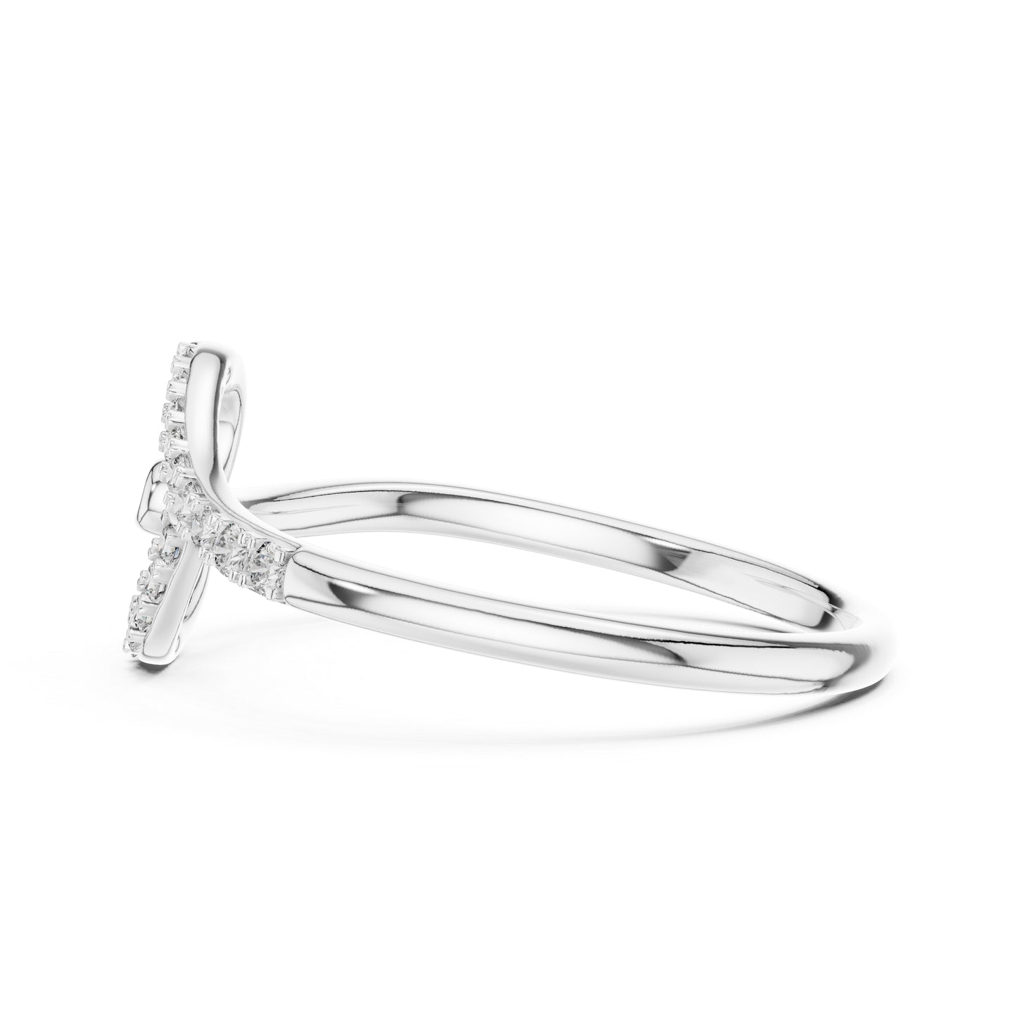 14K White Gold Round Lab-Grown Diamond Ring for Women | Anniversary Gift | Pure Carat