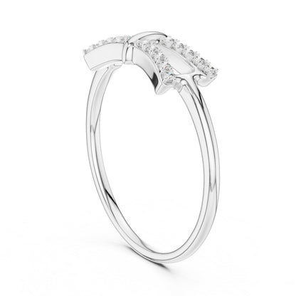 14K Yellow Gold Round Lab-Grown Diamond Drop Ring for Women | Bridal Wear | Pure Carat