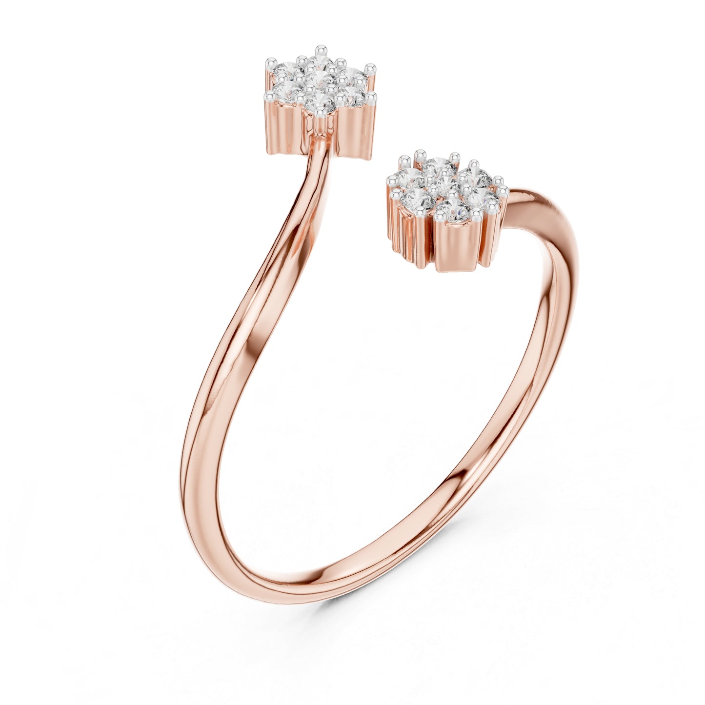 18K Rose Gold Round Lab-Grown Diamond Solitaire Ring for Women | Everyday Wear | Pure Carat