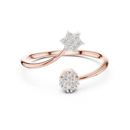 18K Rose Gold Round Lab-Grown Diamond Solitaire Ring for Women | Everyday Wear | Pure Carat