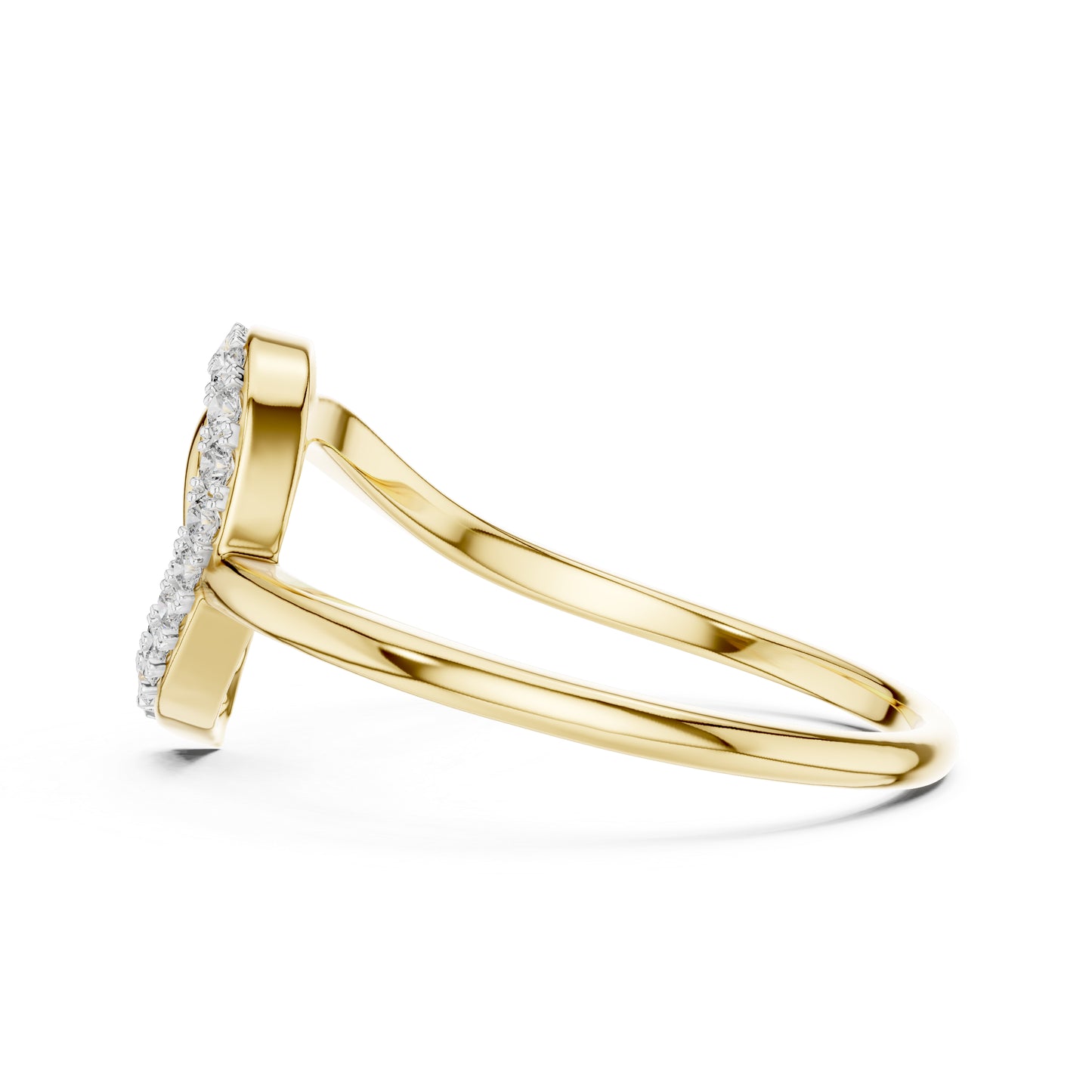 18K Rose Gold Round Lab-Grown Diamond Engagement Ring for Women | Pure Carat