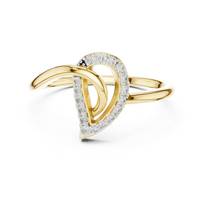 18K Rose Gold Round Lab-Grown Diamond Engagement Ring for Women | Pure Carat