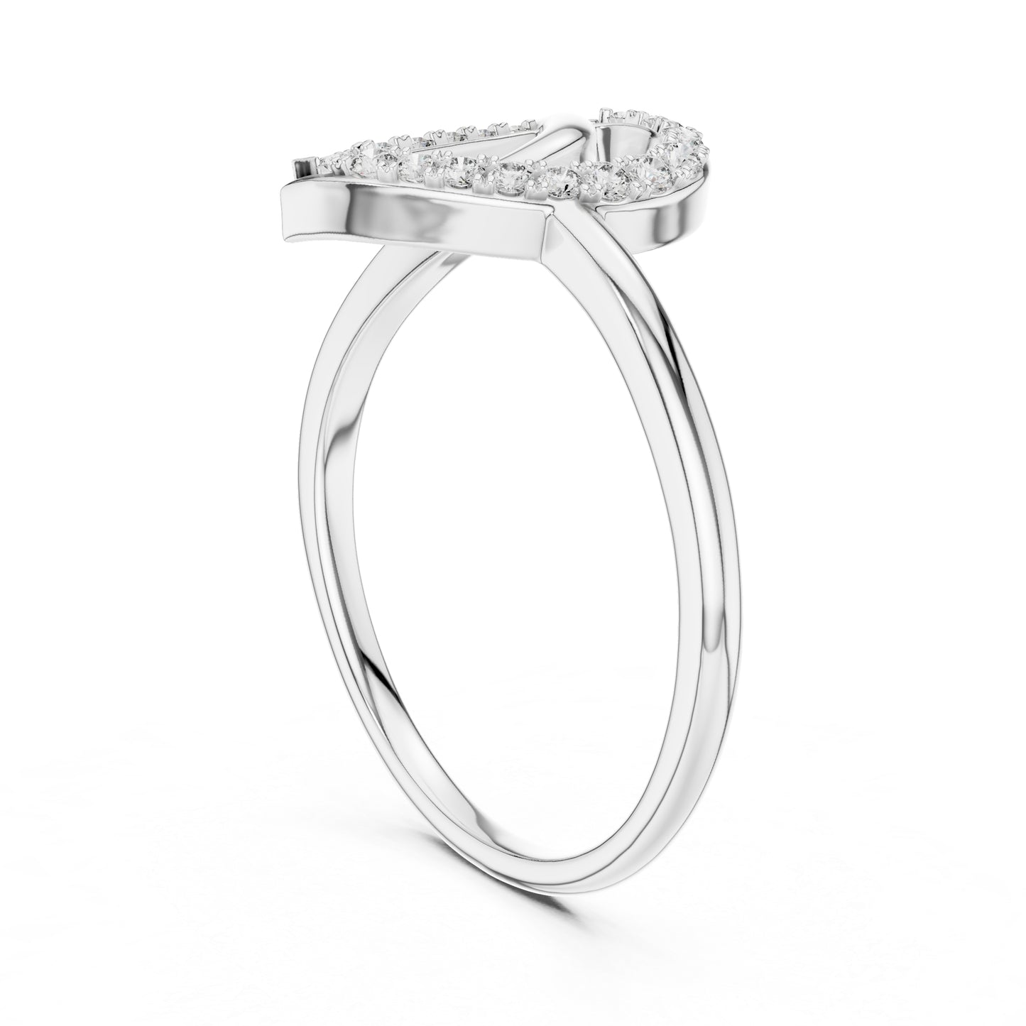 18K Rose Gold Round Lab-Grown Diamond Engagement Ring for Women | Pure Carat