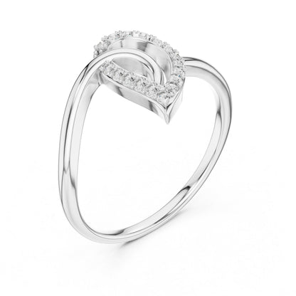 18K Rose Gold Round Lab-Grown Diamond Engagement Ring for Women | Pure Carat