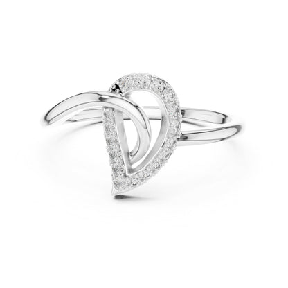 18K Rose Gold Round Lab-Grown Diamond Engagement Ring for Women | Pure Carat