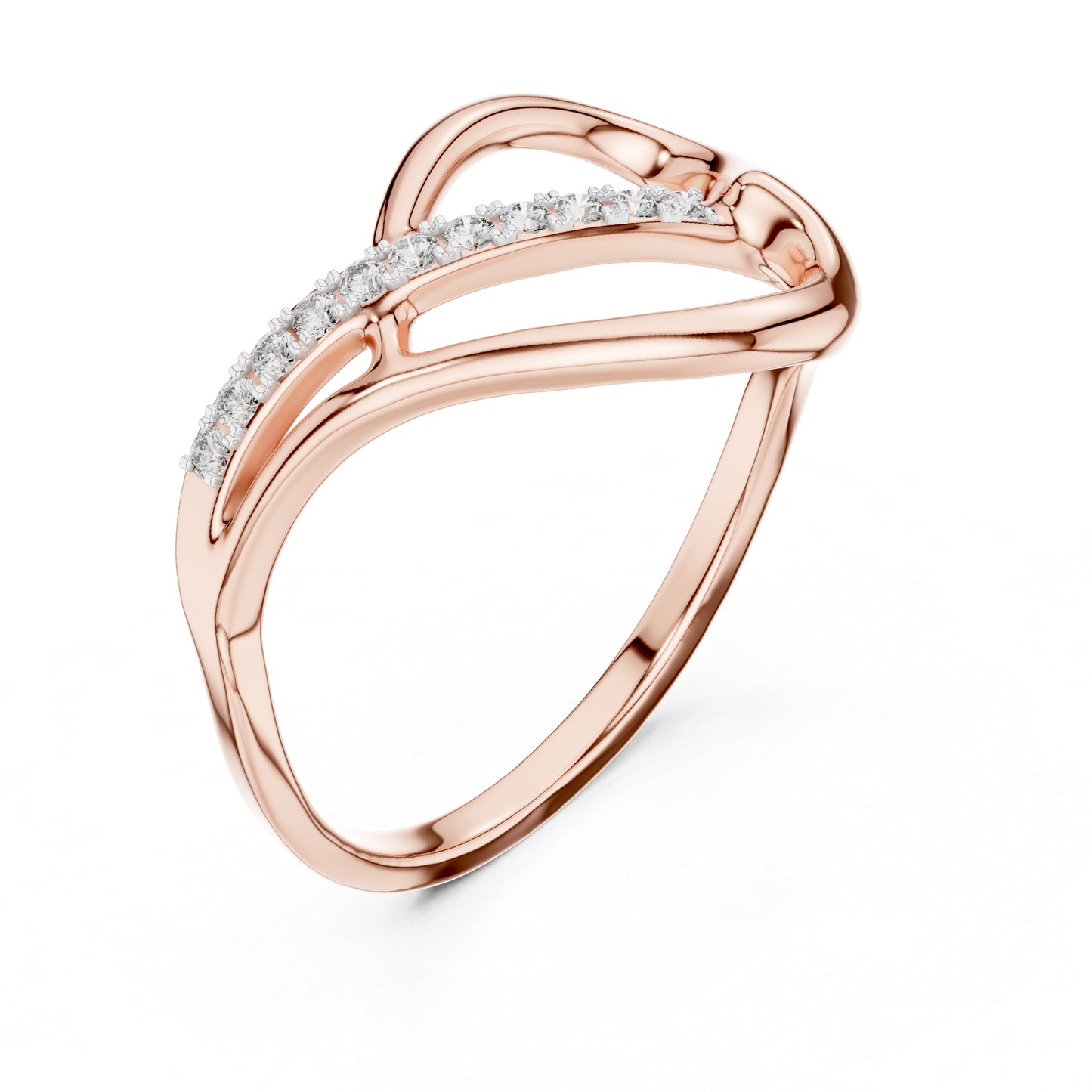 14K White Gold Round Lab-Grown Diamond Ring for Women | Office Wear | Pure Carat