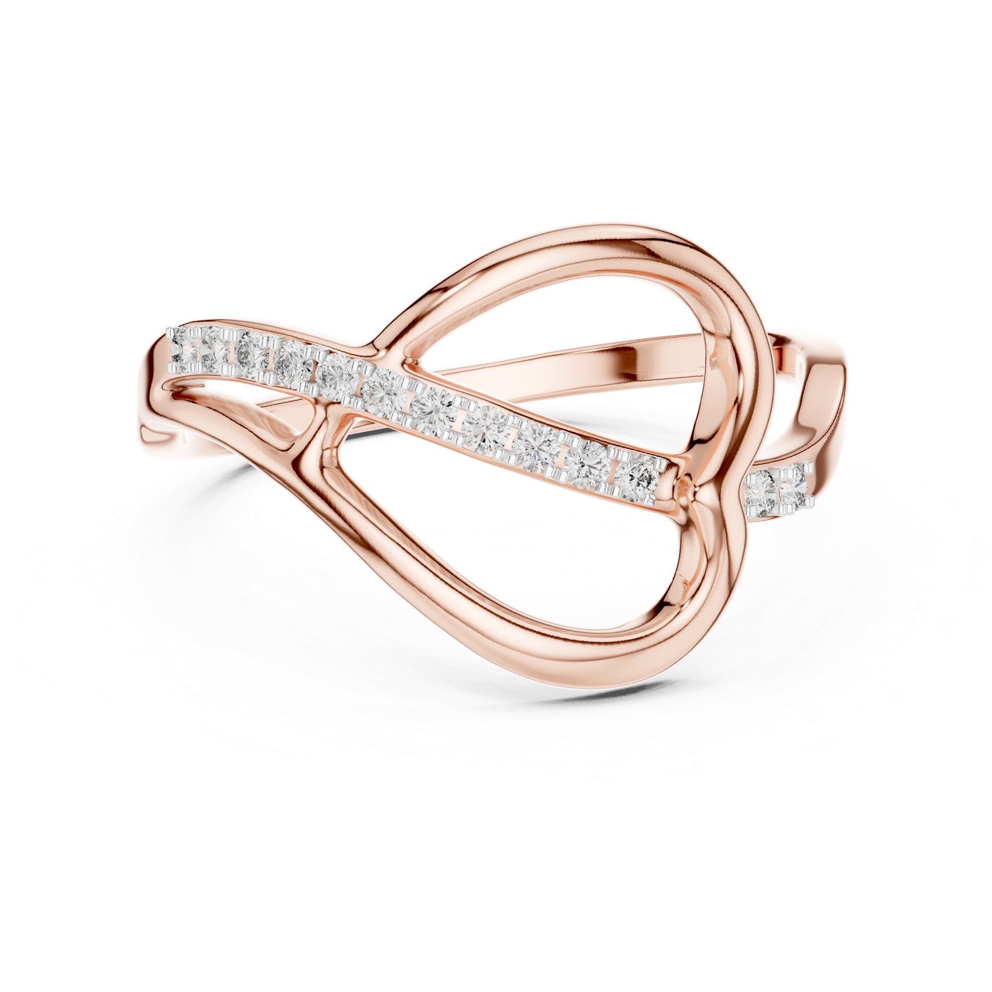 14K White Gold Round Lab-Grown Diamond Ring for Women | Office Wear | Pure Carat