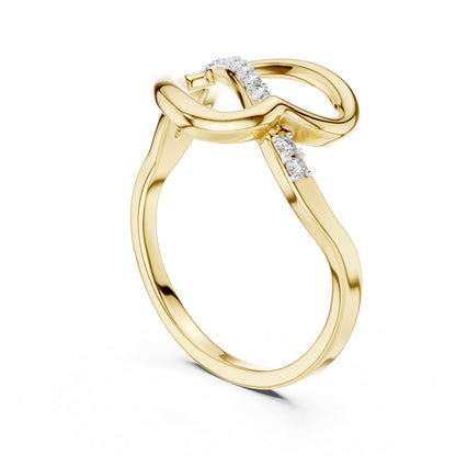 14K White Gold Round Lab-Grown Diamond Ring for Women | Office Wear | Pure Carat