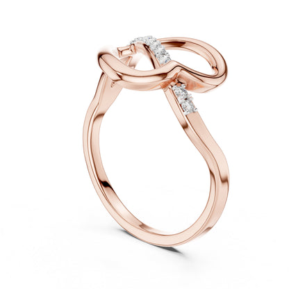 14K White Gold Round Lab-Grown Diamond Ring for Women | Office Wear | Pure Carat