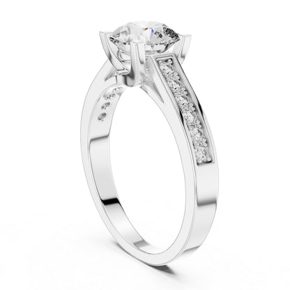 PureCarat 14K Rose Gold Round Lab-Grown Diamond Women’s Ring