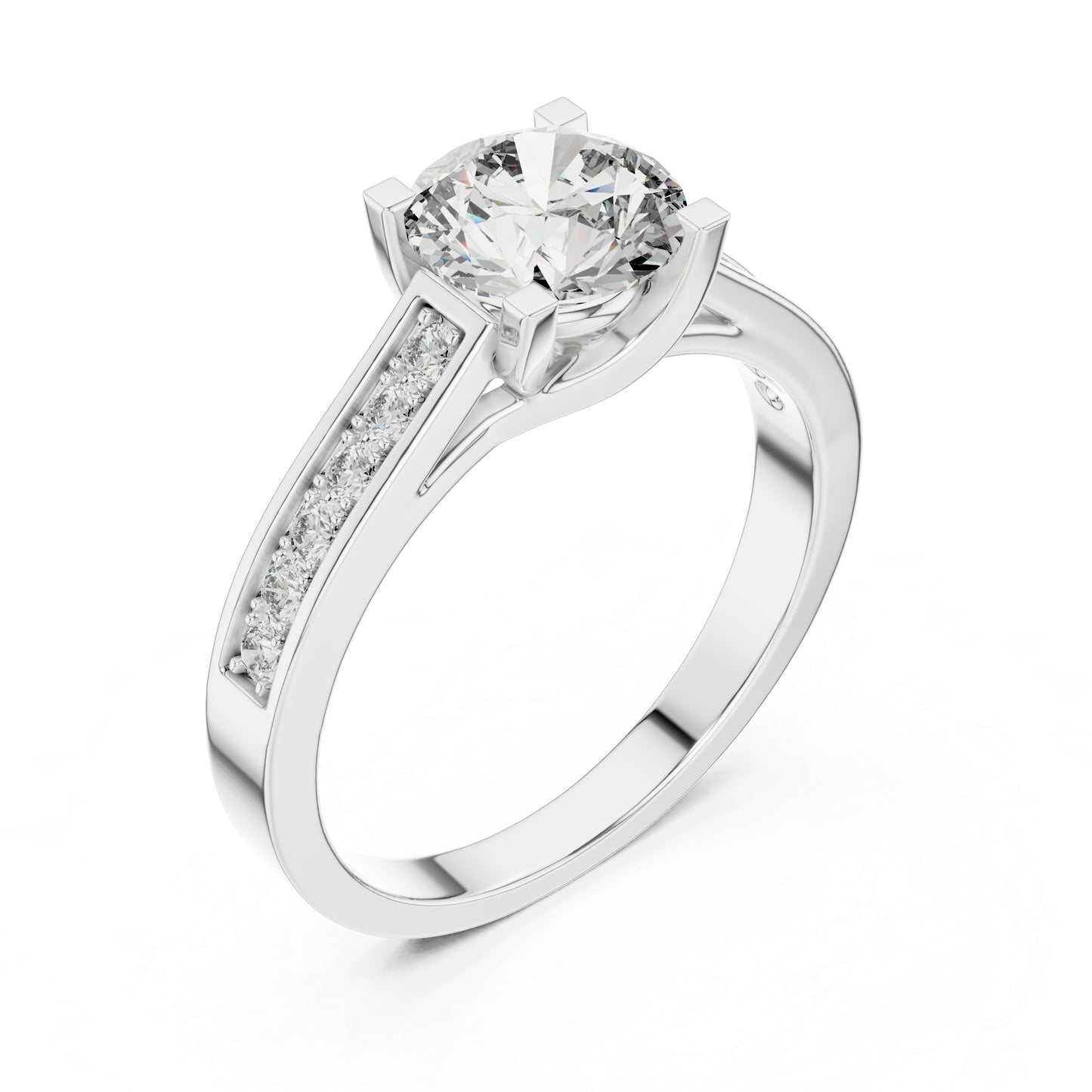 PureCarat 14K Rose Gold Round Lab-Grown Diamond Women’s Ring