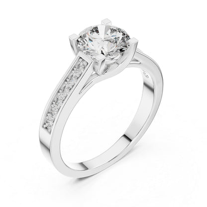 PureCarat 14K Rose Gold Round Lab-Grown Diamond Women’s Ring